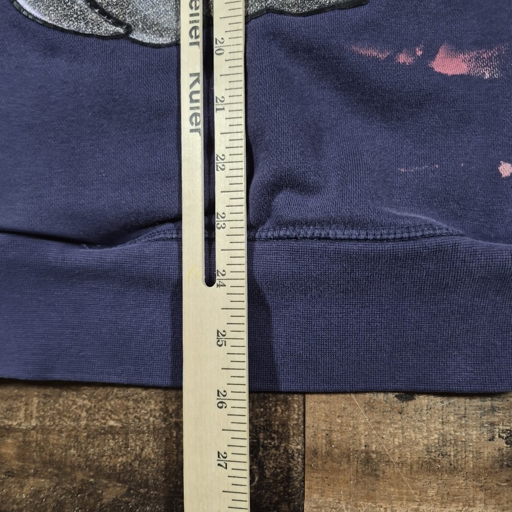 Runtz Paidboyz Bugs Bunny‎ Hoodie Mens Large Blue Faded Looney Tunes Streetwear - Picture 5 of 11